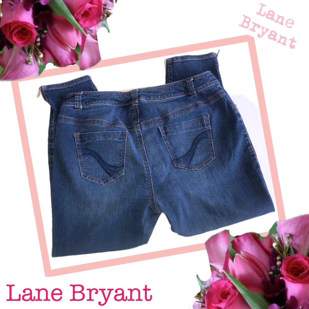 LANE BRYANT Ankle Zip Jeans